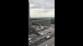Truck burst into flames this morning on 427 NB & Dundas, Toronto