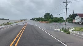 Rising water forces closure of parts of Louisiana highway ahead of Hurricane Laura