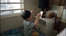 Two-year-old toddler knows to play Tiktok