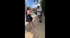'I have no respect for you!' Woman in California taunts bystander for WEARING mask