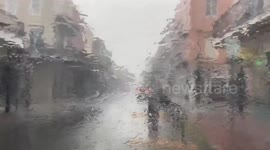 French Quarter in New Orleans hit with torrential rain as Hurricane Laura approaches