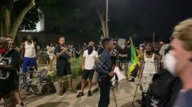 Protesters Prepare to Mobilize from the Park