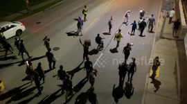 Protesters March through Kenosha for Night 4 of Demonstrations