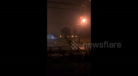 Hurricane Laura's ferocious winds and rain lash Louisiana city