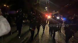 Seattle Police Department Advances Upon Peaceful Protesters After a Candlelight Vigil