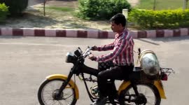 Indian professor invents bike that covers 27 miles for just 68 cents