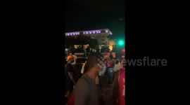 Gogo bus tries to 'drown out Trump' as he gives RNC nomination speech in front of White House