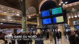 Thalys Train Paris Gare du Nord to Brussels in December 2019