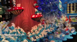 Smurf Shop in Brussels so many smurfs!!