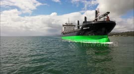 Drone Footage of Beautiful Cargo Ship