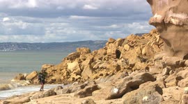 Huge section of cliff falls onto popular Dorset beach in UK