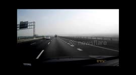 Highway accident in Taiwan.
