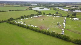 Hundreds of travellers have descended on a village for annual horse fair despite calls for it be scrapped over Covid fears