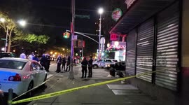 Man shot | Police canvass the area