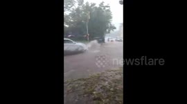 US: Severe Thunderstorm Brings Heavy Rain Causing Flooding In Central Oklahoma