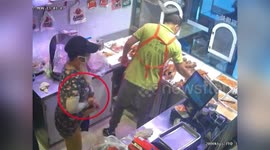 Chinese woman steals duck by hiding it under dress