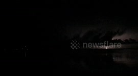 Storms off of the coast of the Florida Key