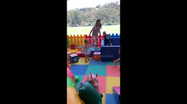 Cute Kid Ball Pit Faceplant
