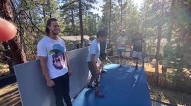 Flips and jumping with buddies