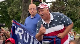 Trump supporters, Black Lives Matter protesters argue in Kenosha