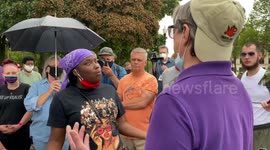 Trump supporters, Black Lives Matter protesters clash in Kenosha