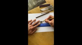 Artist Draws An Incredible Illusion of Moving Dinosaur  Scanimation
