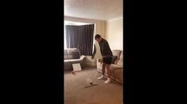An Amazing Golf Trick Shot Just Hold The Pose