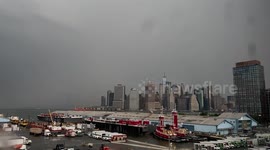 Slomo Lightning Shot During a Storm in Brooklyn Area