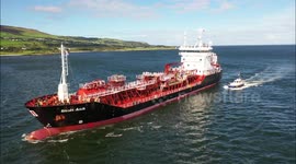 Oil Tanker Ship With Pilot Boarding