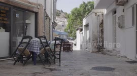 empty cities in greece because of the coronavirus pandemic tourism collapses
