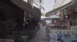 greek tourist destinations look empty due to the lack of tourism in times of covid 19