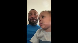 Joshua who is 2yrs old. Tells Daddy he’s moving to the basement.