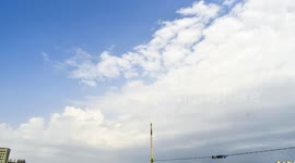 Timelapse Massive Storm Clouds Spotted Whirling In Haryana, India
