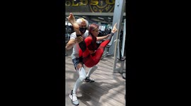Duo Fails Balancing Workout Challenges