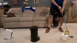 Quarantine Golf Trick Shot