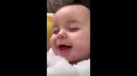 Cute Sleeping Baby Having Fun in His Dreams
