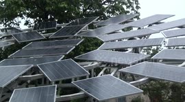 Indian engineering firm build 'world's largest' solar tree made from 35 pannels