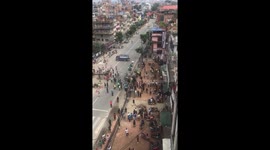 WATER CANNONS SHOT ON LOCALS CELEBRATING A FESTIVAL AMIDST COVID-19 OUTBREAK IN NEPAL