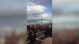 Deliveroo riders hold vigil for colleague killed in hit-and-run in Dublin