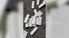 Terrified residents find used COVID-19 tests outside their homes in the Philippines