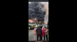 Fire at chemical warehouse in Hoo,Kent