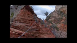 Angels Landing Hike  Ascent  Descent at Zion National Park, Utah, USA