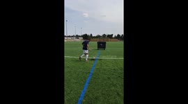 Successfully Performed Center Circle Challenge With A Trick Shot At The End