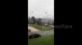 US: Footage Of Powerful Close Lightning Strikes In Cabot, Arkansas