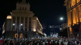 Protest in Sofia, Bulgaria