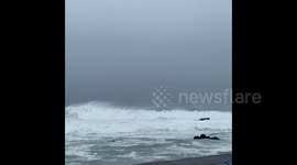 South Korea: Typhoon Maysak Causes Huge Waves On Approach To Korean Peninsula 2