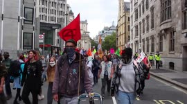 Extinction rebellion protesters