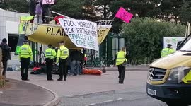 Protestor cheer as arrests made in Liverpool