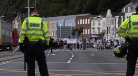 Anti-immigration protest in Dover