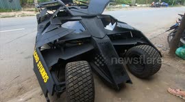 Vietnamese college student builds functional Batmobile